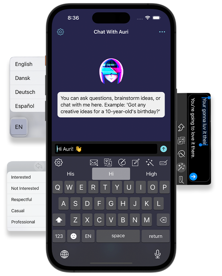 Auri AI UI